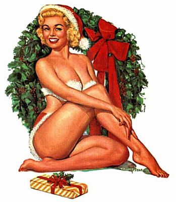 Christmas pinup